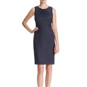 Ellie Tahari Rosario Sheath Sleeveless Dress Micro Check Houndstooth